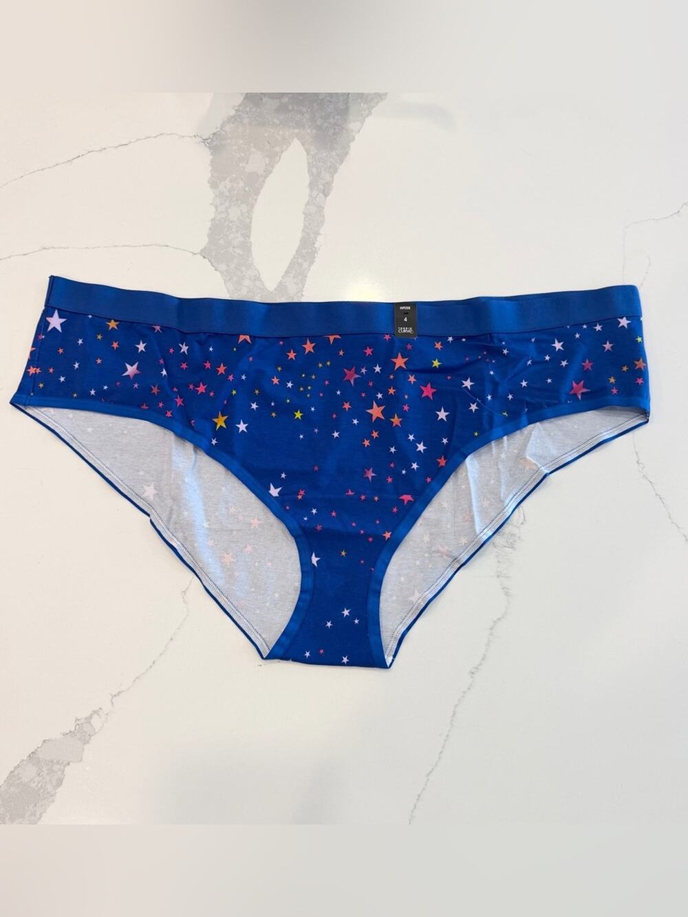 TORRID Curve Blue Star Cluster Hipster Panty Plus Size 4 NWT